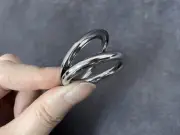 Ellis Ring 2.0 Magic Tricks Penetrate Vanish Magic Close Up Illusions Gimmick
