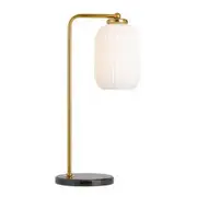 Telbix Lark Antique Gold & Black Marble Table Lamp