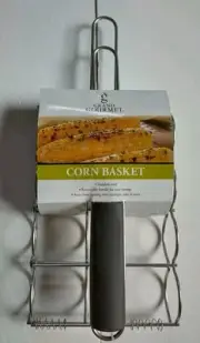 Corn Basket for Grilling - 4 ears of corn - new - Corn Griller w/ folding handle