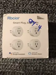 4 Pack Rbcior Smart WiFi Plug Works With Alexa & Google Assistant