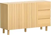 130cm Artiss Buffet Sideboard Cupboard Cabinet Pantry Storage Drawer Pine