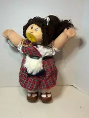 Cabbage Patch Kids World Traveler Scotland Doll Girl Brown Hair Eye Baby Doll