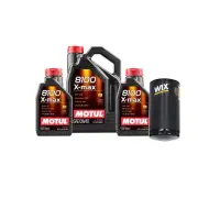7L Motul 8100 X-MAX 0W40 WIX Filter Motor Oil Change Kit API SN For Dodge Ram