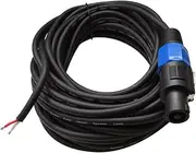 Seismic Audio SPRW35, 35-Feet Raw Wire to Speakon Speaker Cable, 16 Guage, PA/DJ/Home Audio