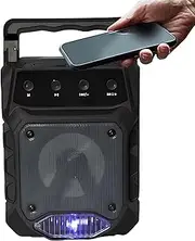 Solar Speakers Outdoor Waterproof | Solar Powered Stereo Bass Speakers | Rechargeable Portable Outdoor Speaker System with Large Handle, LED Light, Clear Hi-Fi Sound Quality Jmedic