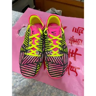 「 二手鞋 」 Nike Free Tr Fit 5 女版運動休閒鞋 US8（粉）鐵4-3