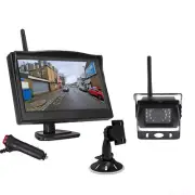 124V 24V TRUCK,CARAVAN, BOAT WIRELESS 5" MONITOR REVERSING CAMERA REAR VIEW KIT
