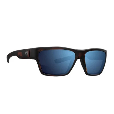 Magpul Pivot Polarized Sunglasses Tortoise frame, Blue Mirrored Lenses
