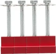 Mipcase 4pcs Heavy Duty Aluminum J Hooks Tool Box Mounting Clamps Kit for Pickup Trucks Easy Installation No Drilling Durable and Reliable Truck Toolbox Accessories