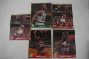 Lot Of 5 NBA Hoops Action Photos 2x Michael Jordan Larry Bird Barkley Olajuwon