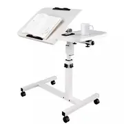 Overbed Table Adjustable Medical Care Over Bed Height Hospital Laptop Study Work