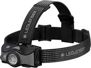 Ledlenser MH7 Black & Gray Lightweight Rechargeable Headlamp with Removable Headstrap, High Power LED, 600 Lumens, Backpacking, Hiking, Camping