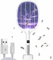 Electric Fly Swatter Zapper, USB Rechargeable Fly Swatter Electric Mosquito Swat
