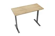 Xavier Sit Stand Electric Height Adjustable Computer Work Office Desk 180cm - Oak & Black