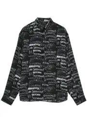 Balenciaga Diy Metal Printed Shirt - Black - 41 (C16 / L) 41 (C16 / L)
