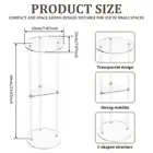Small Drinks Table 3 Tiers Acrylic Beverage Table Easy Assembly Clear Side sdERW