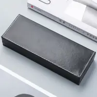 在飛比找樂天市場購物網優惠-新款色PU皮質禮品筆盒 翻蓋商務鋼筆筆盒定制 簽字筆禮品包裝