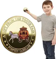 Tooth Fairy Coin, Lost Teeth Reward, Metal Keepsake Tooth Fairy Commemorative Souvenir for Boys Girls Collection