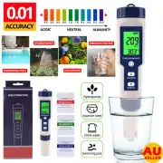 5-IN-1 Digital Water Quality Tester PH TDS EC Salinity Temperature Meter Pool AU
