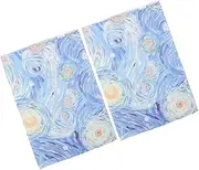 Homoyoyo 2pcs Handmade Decorative Book Covers Book Protector Unique Design for Note Taking Supplies and Meticulously Crafted