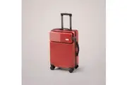 Slab 20" 360 Spinner Wheeled Cabin Travel Carry-on Luggage USB Port Access - Red