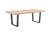 VI Boston Veeneer Top Metal Base Dining Table