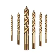 Precision Round Holes with Step Punching 6pcs Straight Shank Drill Bits