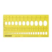 Designer Oval Brilliant Diamond Gemstone Guide Jewellery Templates Drafting Tools Jewellery Designing Stencils