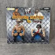NEW 1999 WWF WWE Grudge Match - MANKIND VS THE ROCK - Jakks Pacific Figures WCW