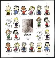 20 PEANUTS STAMPS Charlie Brown, Lucy, Linus, Snoopy Woodstock, Schroeder, Sally