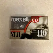 Maxell XL II 110 High Bias Blank Cassette Tapes NEW SEALED