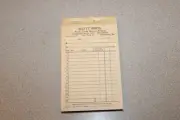 Vtg Advertising Receipt Book SCOTT BROS Atlantic Service Station Gettysburg, PA