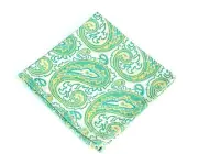 Lord R Colton Masterworks Pocket Square - Loch Ness Pearl Lime - $75 Retail New
