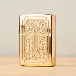 黑羊選物 ZIPPO 黃金十字架 台灣總代理原廠正品 加厚盔甲機  打火機 黃銅打火機 煤油打火機 防風打火機 打火石