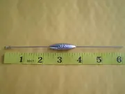 10 PCS. STRAIGHT DOWN BOTTOM BOUNCER SINKER, 5/8 OZ. W/S. STEEL WIRE .041 X 6"