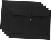 Tofficu Document Folders School File Folders 5pcs Cardboard Pocket for Office Supplies