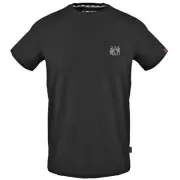Aquascutum Small Aldis Chest Logo Black T-Shirt
