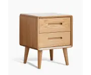 MIUZ Bedside Table Bed Side Tables Drawers Side Tables Solid Timber American Oak Wood Nightstand