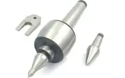CNC Long Spindle Live Revolving Center MT4 with Interchangeable Tips Under 10