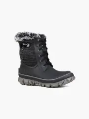 BOGS Women's Arcata Kit Waterproof Lace Up Snow Boots Black Multi - 72404-009, B