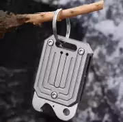 Mini Titanium Alloy Pocket Folding Knife Opener Keychain Outdoor EDC Multi Tools
