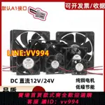 {公司貨 最低價}全新 3 4 5 6 7 8 9 12厘米12V24V靜音變頻器機箱電源散熱風扇