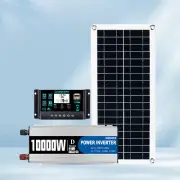 1000W Inverter Solar Panel Kit Solar Power Generator 100A Home 110V Grid Systemc