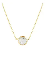 [Georgini] Lucent White Topaz Gold Necklace