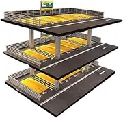 Oshhni 1/64 Diecast Model Car Display Case Garage Diorama Display Showcase Layout Vehicle Model Case for Action Figures Sports Car , American 3 Layer
