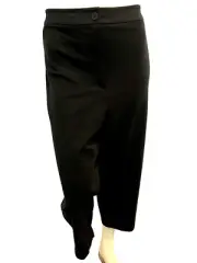Eileen Fisher Black Tapered Capri Pant Knit Flat Front Size 2X NWT
