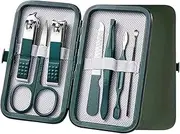 Nail Clippers Set 7 PCs Nail Clippers Manicure Tool Set, with Portable Travel Case, Cuticle Nippers and Cutter Kit, Professional Nail Clippers Nail Clippers Portable Set