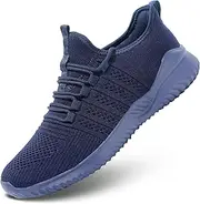 [Luogoks] Mens Walking Shoes Lightweight Casual Working Jogging Outdoor Shoes Fashion Sports Athletic Shoes Running Shoes