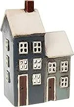 Village Pottery Grey/Navy 2 House Tealight