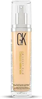 Global Keratin GKhair CurlsDefineHer (100 ml/ 3.4 fl.oz) | Curl Activator/Moisturizing Cream, Frizz Control for Natural Hair By GK Hair